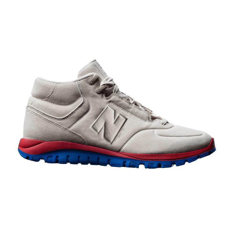 Leftfoot x Streething x New Balance 77 'Future' — Beige/Blue/Red