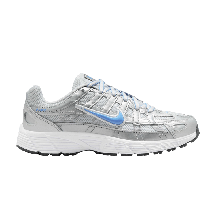 Nike P-6000 GS 'Metallic Platinum University Blue' — Metallic Platinum/Pure Platinum/Metallic Silver/University Blue