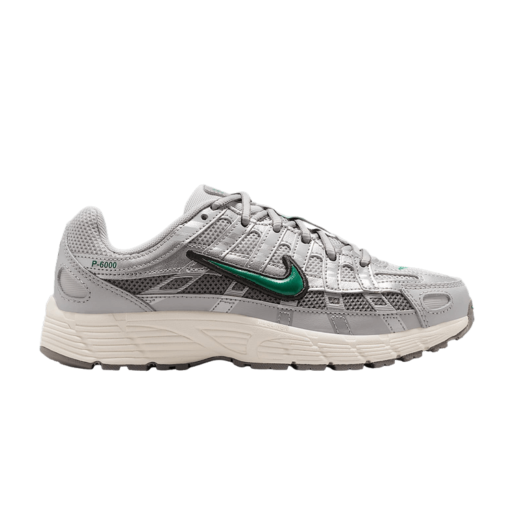 Nike P-6000 GS 'Grey Fog Metallic Silver' — Grey Fog/Metallic Silver/Sail/Malachite