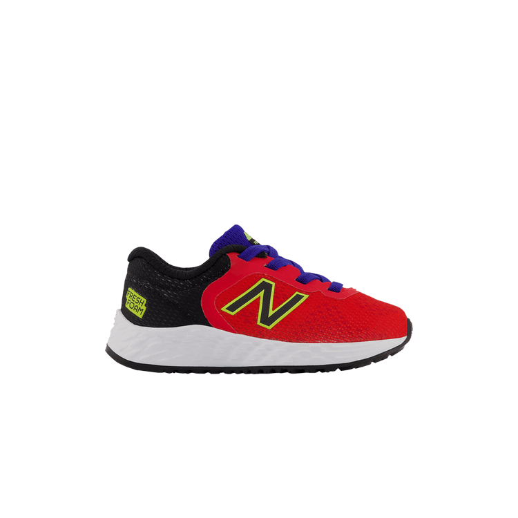 New Balance Fresh Foam Arishi v2 Bungee Toddler 'Neo Flame Black' — Neo Flame/Black/Lemonade