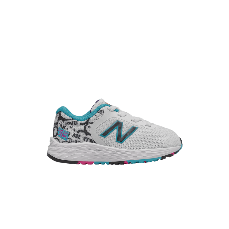 New Balance Arishi v2 Toddler Wide 'White Virtual Sky' — White/Virtual Sky/Dynomite