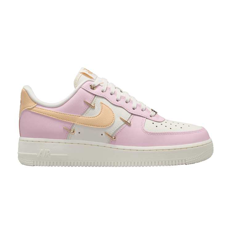 Nike Wmns Air Force 1 '07 LX 'Mini Swoosh - Pink Foam' — Pink Foam/Sail/Metallic Gold/Pale Vanilla