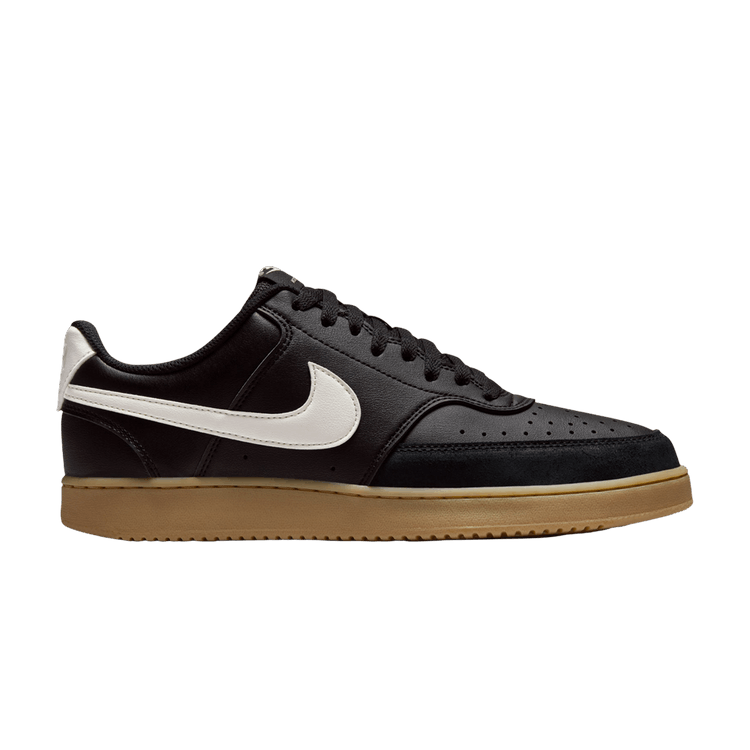 Nike Court Vision LO 'Black Gum Light Brown Sail' — Black/Gum Light Brown/Sail