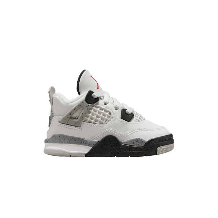 Air Jordan 4 Retro OG TD 'White Cement' 2025 — Summit White/Fire Red/Tech Grey/Black