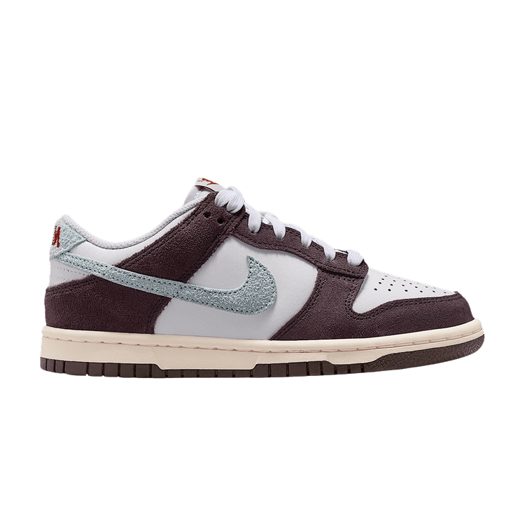 Nike Dunk Low SE GS 'White Burgundy' — White/Burgundy Ash/Team Crimson/Glacier Blue