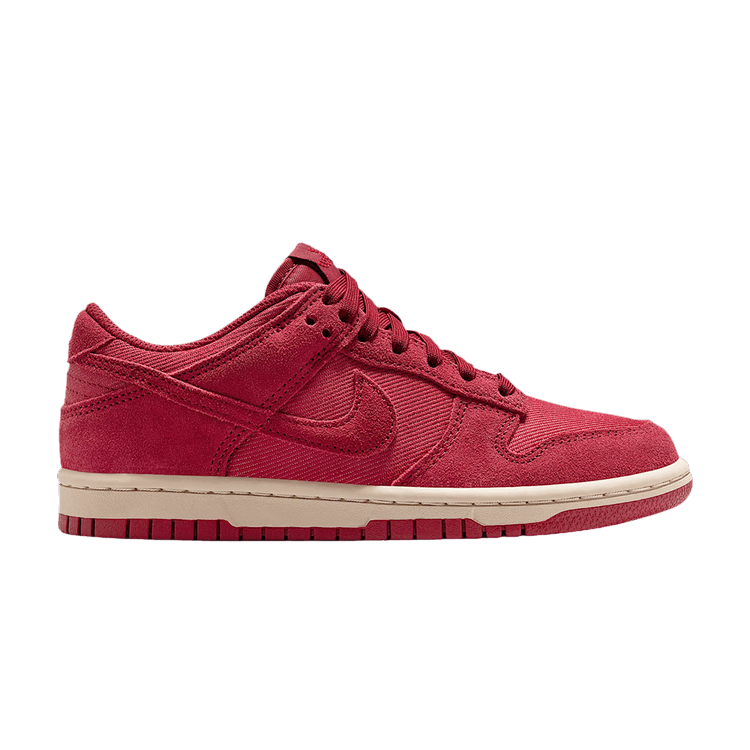 Nike Dunk Low SE GS 'Team Crimson' — Team Crimson/Team Crimson/Sanddrift/Team Crimson