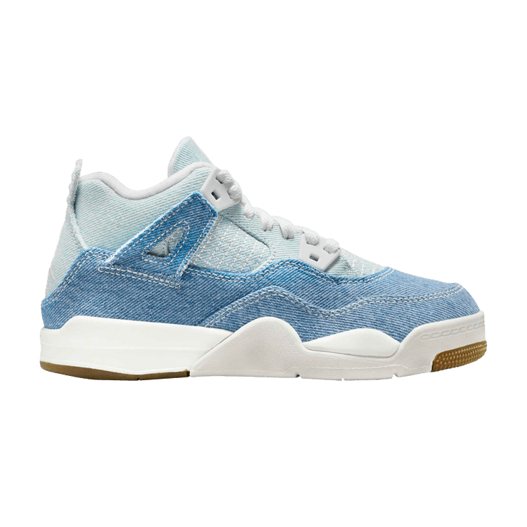 Air Jordan 4 Retro TEX PS 'Worn Blue Denim' — Sail/Gum Light Brown/Worn Blue/Sail/Metallic Gold