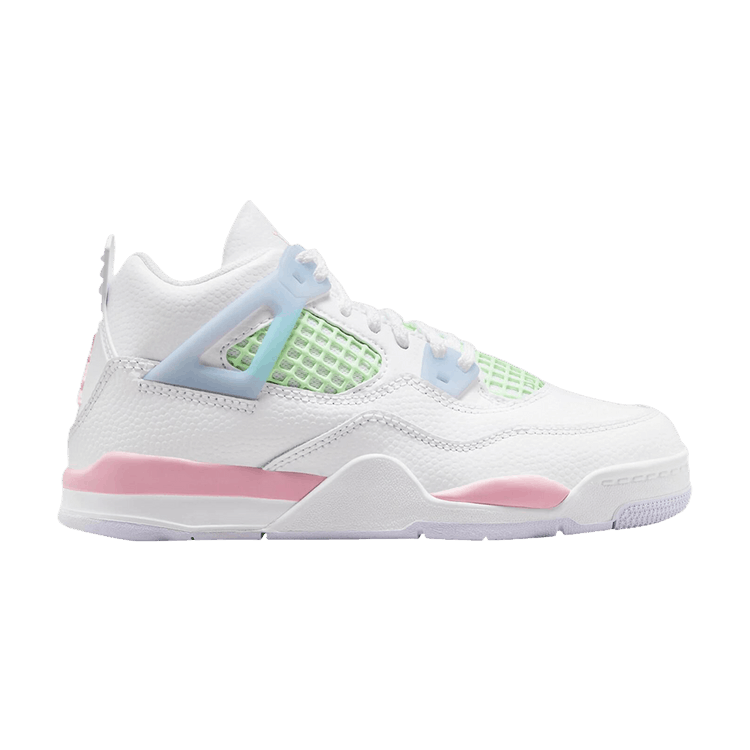 Air Jordan 4 Retro PS 'Valentine's Day' — White/Medium Soft Pink/Half Blue/Vapor Green