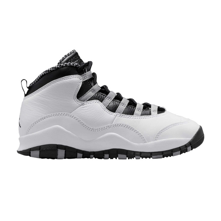 Air Jordan 10 Retro GS 'Steel' 2025 — White/Black/Light Steel Grey/Dark Powder Blue