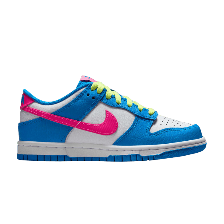 Nike Dunk Low GS 'Photo Blue Hyper Pink' — Photo Blue/White/Light Lemon Twist/Hyper Pink