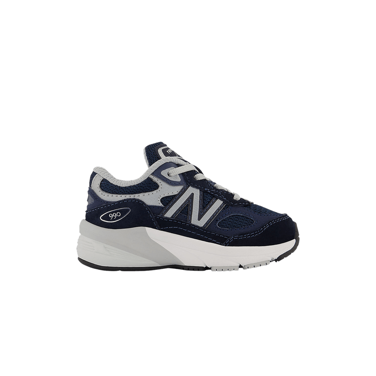 New Balance 990v6 Toddler X-Wide 'Navy' — Navy/Silver
