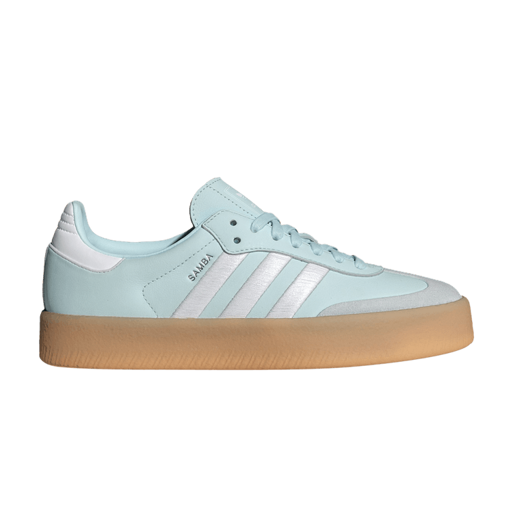 adidas Women's Sambae 'Almost Blue Silver Metallic Gum' — Almost Blue/Cloud White/Silver Metallic