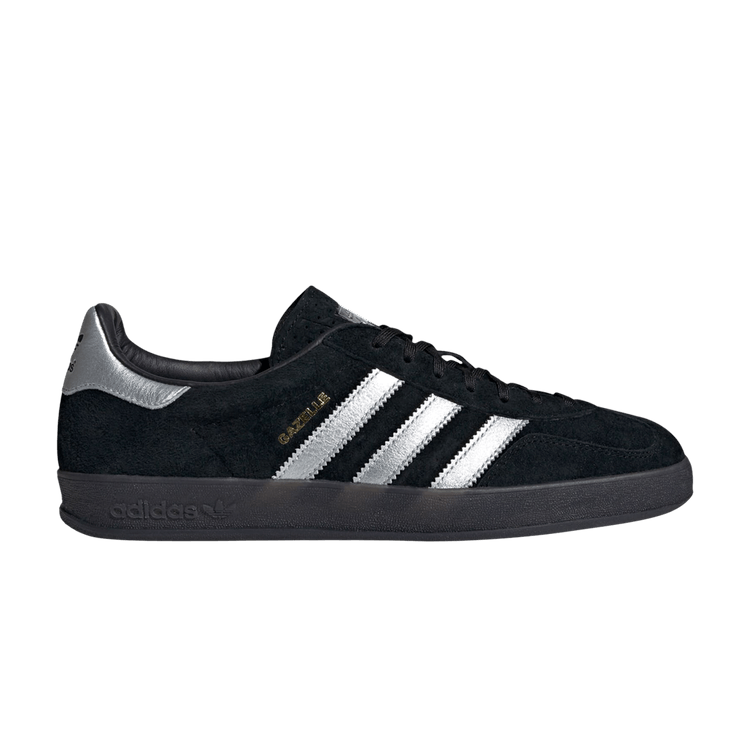 Adidas Gazelle Indoor 'Black Matte Silver' — Core Black/Matte Silver/Grey Two