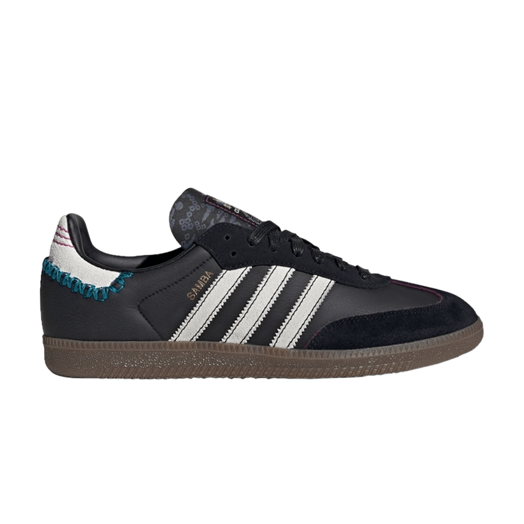 Fefei Ruan x adidas Samba OG 'Chinese New Year Pack - Black' — Core Black/Footwear White/Teal
