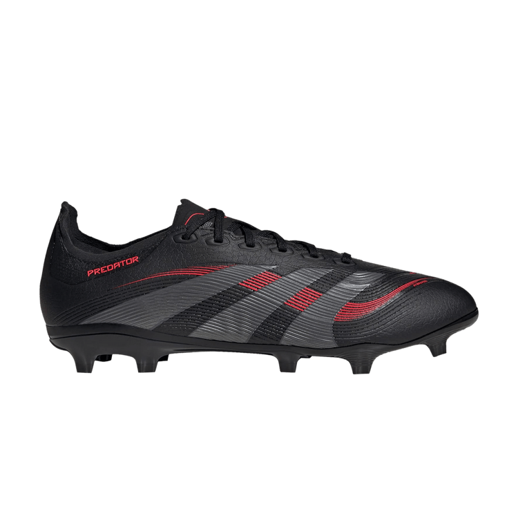 adidas Predator 24 League FG MG 'Stealth Victory Pack' — Core Black/Grey Four/Lucid Red
