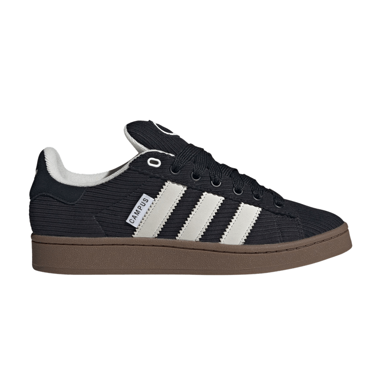 adidas Campus 00s 'Black Gum Corduroy' — Core Black/Crystal White/Gum