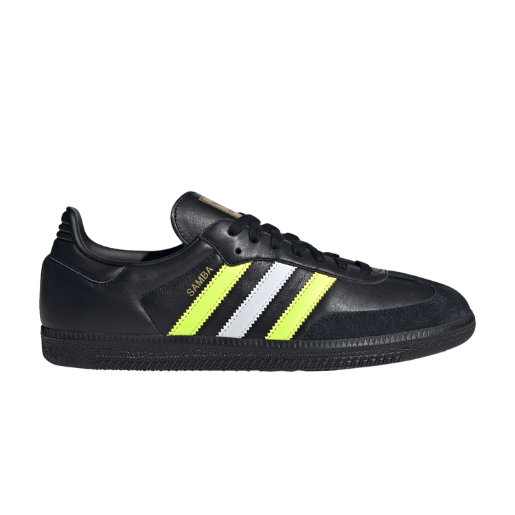 adidas Samba OG 'Black Solar Yellow' — Core Black/Solar Yellow/Matte Gold