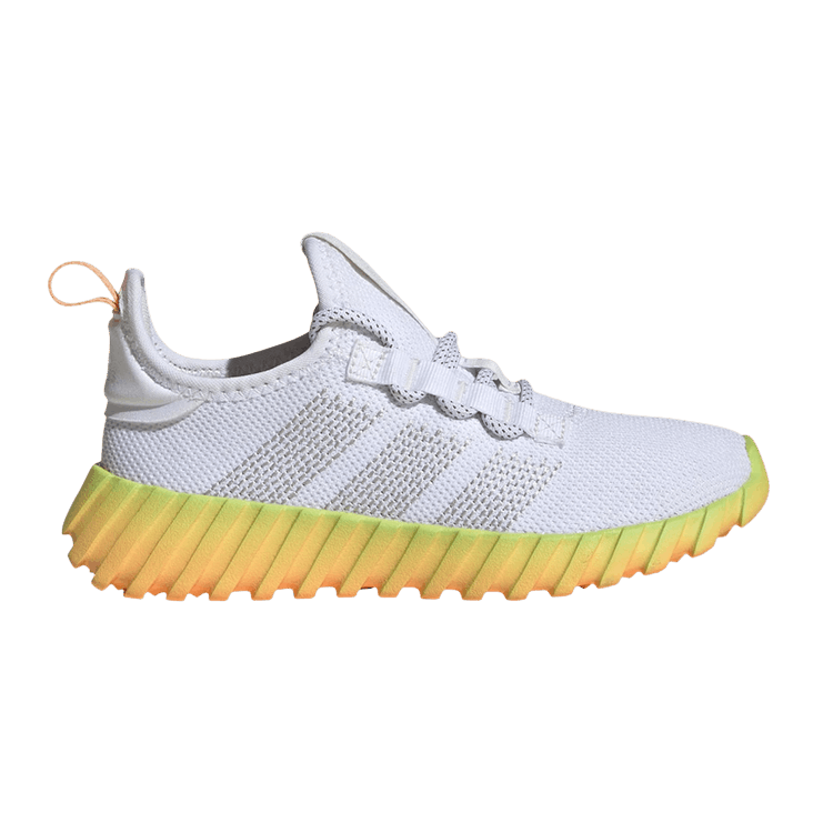 Adidas Kaptir Flow K 'White Hazy Orange' — Cloud White/Crystal White/Hazy Orange