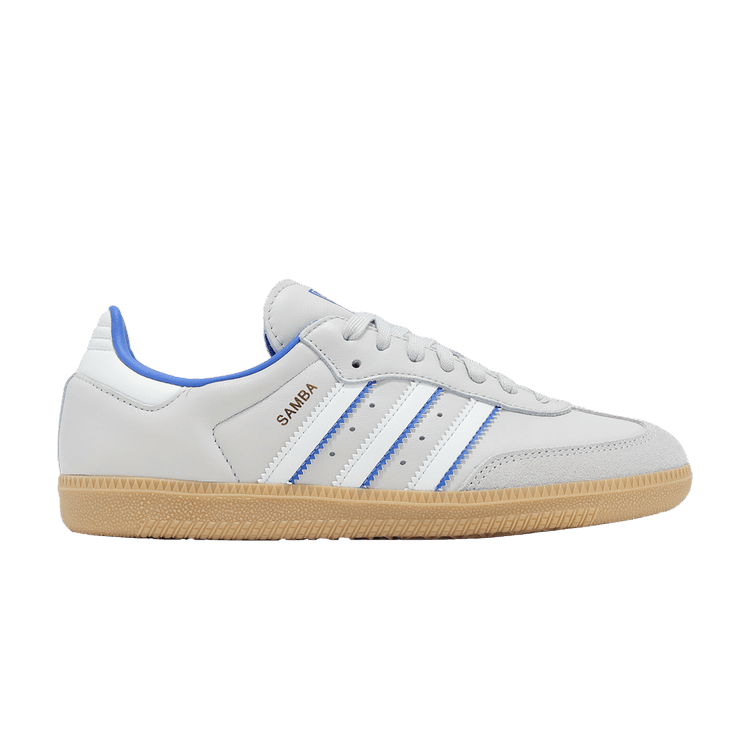 adidas Samba OG 'Two Tone Stripes - Grey Blue' — Grey One/Crystal White/Blue