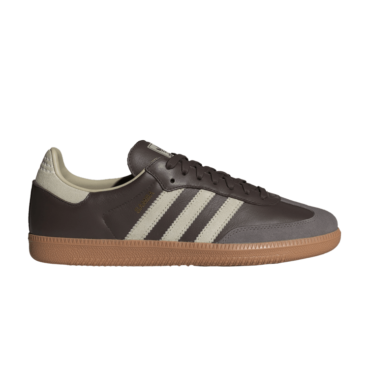 adidas Samba OG 'Brown Putty Grey' — Brown/Putty Grey/Gold Metallic