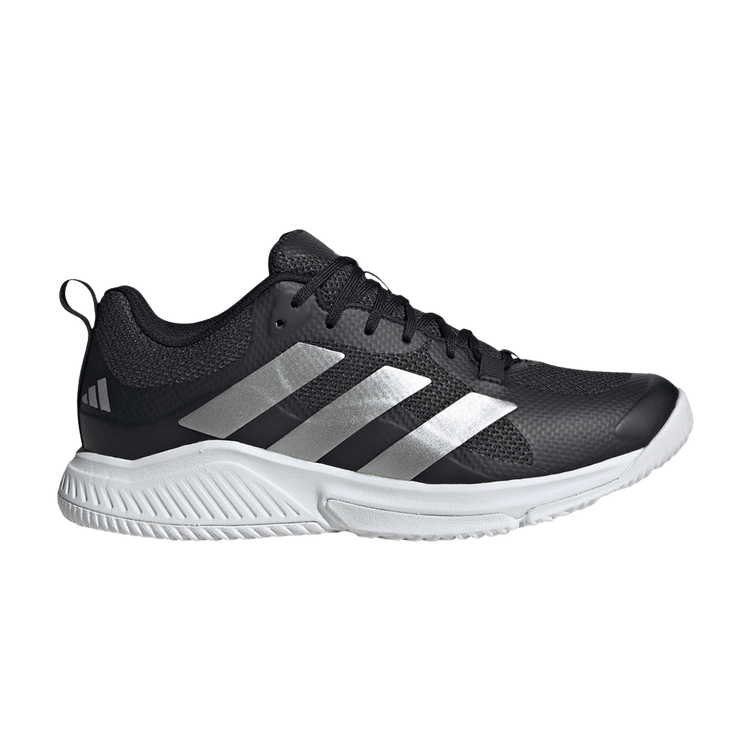 Adidas Wmns Court Team Bounce 2.0 'Black Silver Metallic' — Core Black/Silver Metallic/Cloud White