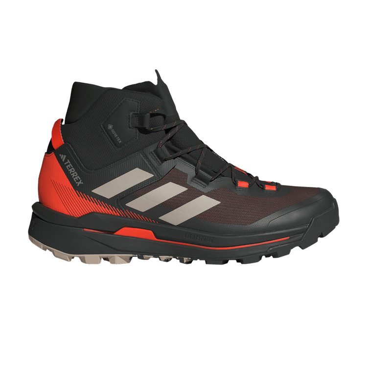 Adidas Terrex Skychaser Tech Mid GORE-TEX 'Black Impact Orange' — Core Black/Wonder Beige/Semi Impact Orange