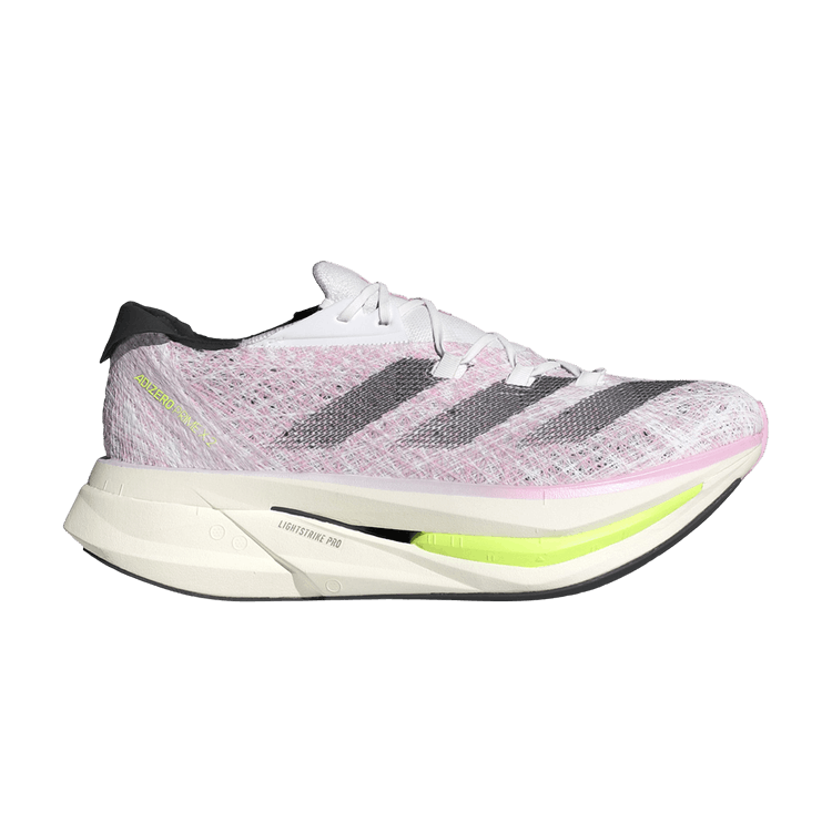 adidas Adizero Prime X 2.0 Strung 'White Pink Spark' — Cloud White/Core Black/Pink Spark