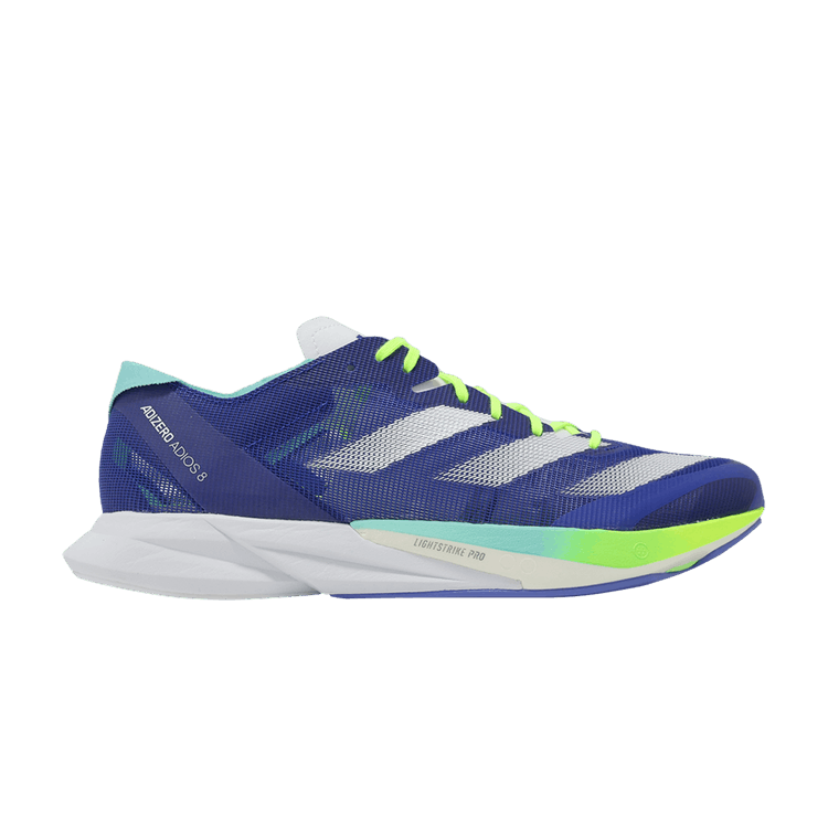 Adidas Adizero Adios 8 'Lucid Blue Lemon' — Lucid Blue/Zero Metallic/Lucid Lemon