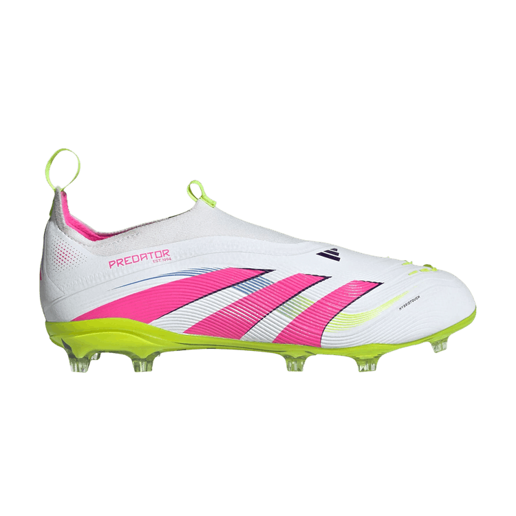 adidas Predator 24 Elite Laceless FG K 'Celestial Victory Pack' — Cloud White/Lucid Pink/Lucid Lemon