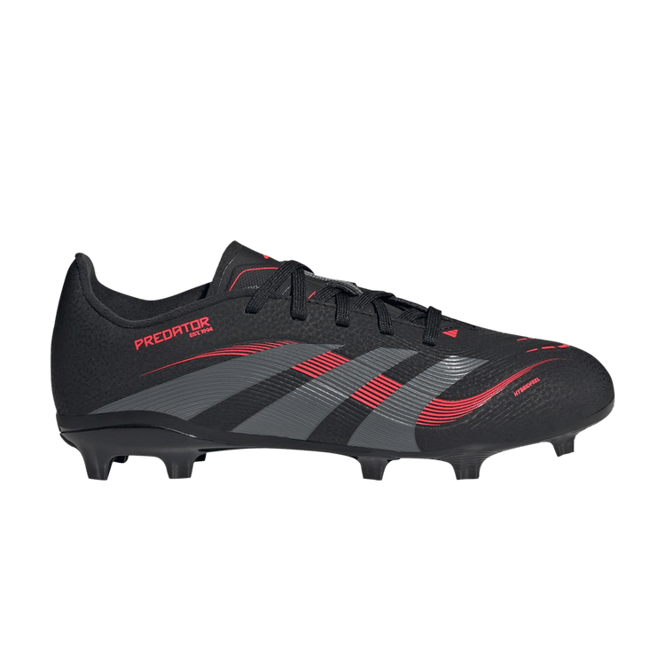 adidas Predator 24 League FG MG K 'Stealth Victory Pack' — Core Black/Grey Four/Lucid Red