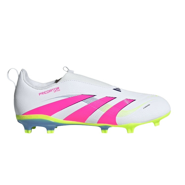 adidas Predator 24 League Laceless FG MG K 'Celestial Victory Pack' — Cloud White/Lucid Pink/Lucid Lemon