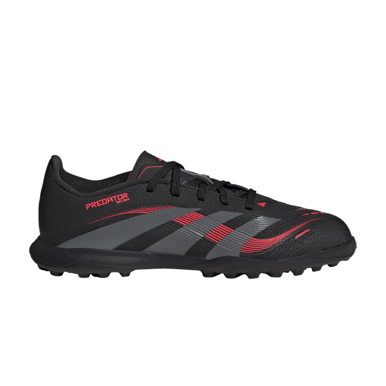 adidas Predator 24 League TF K 'Stealth Victory Pack' — Core Black/Grey Four/Lucid Red