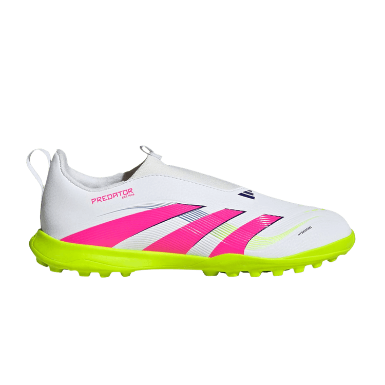 adidas Predator 24 League Laceless TF K 'Celestial Victory Pack' — Cloud White/Lucid Pink/Lucid Lemon