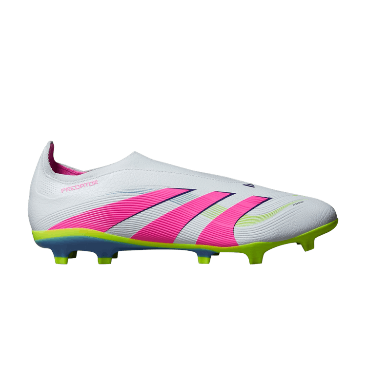 adidas Predator 24 League Laceless FG MG 'Celestial Victory Pack' — Cloud White/Lucid Pink/Lucid Lemon