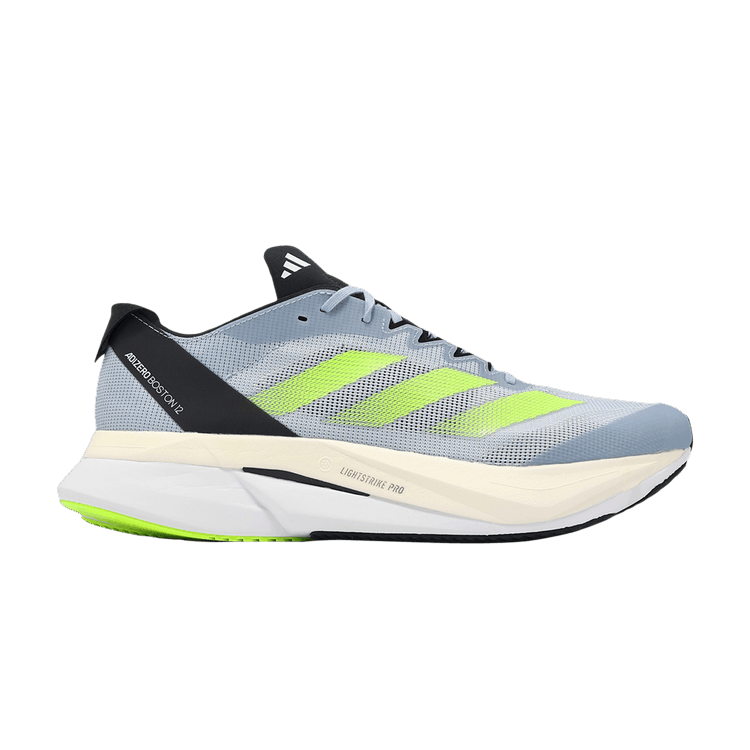 adidas Adizero Boston 12 'Wonder Blue Lucid Lemon' — Wonder Blue/Lucid Lemon/Carbon