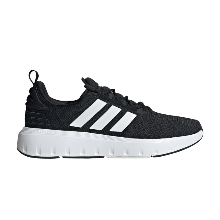 adidas Swift Run 'Black White' — Core Black/Cloud White/Cloud White