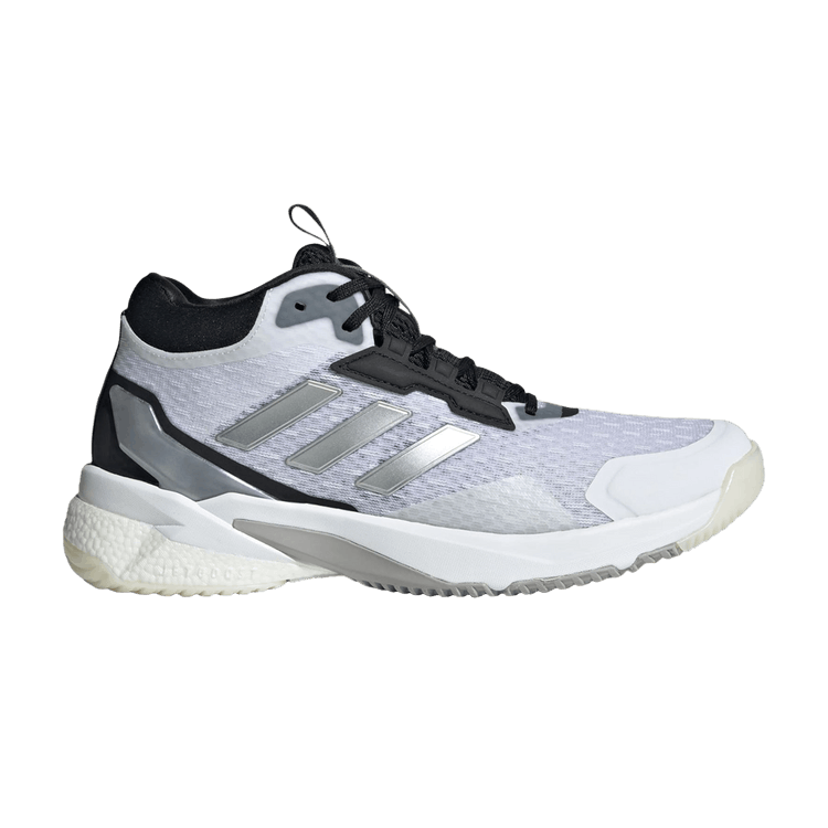 adidas Wmns Crazyflight 5 Mid Indoor 'White Silver Metallic Black' — Cloud White/Silver Metallic/Core Black