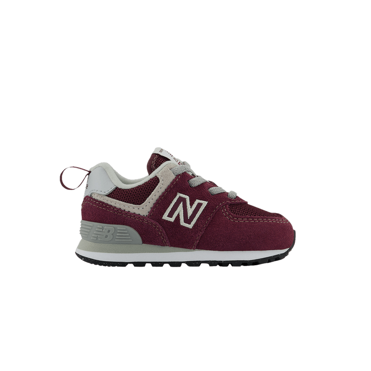 New Balance 574 Bungee Toddler Wide 'Core Pack - Burgundy' — Burgundy/White