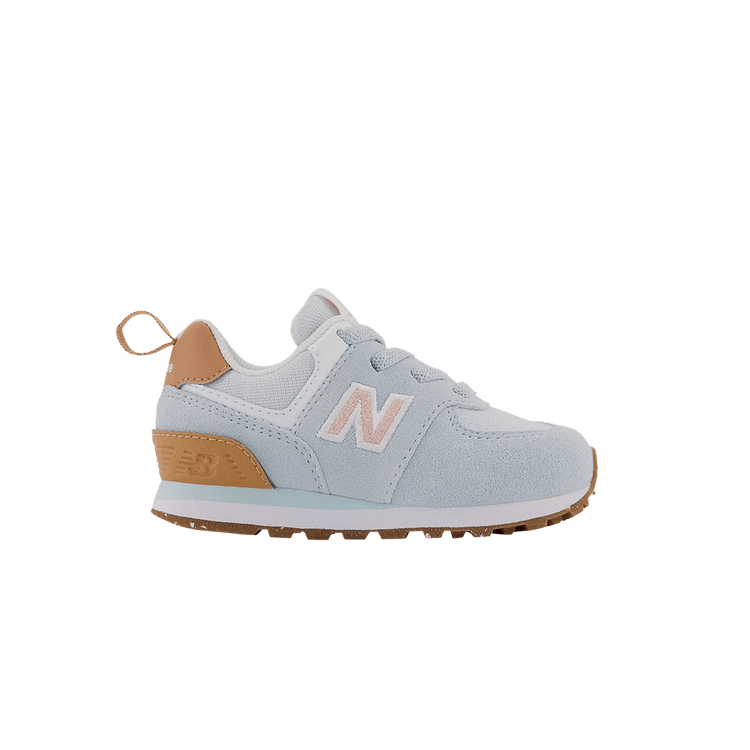 New Balance 574 Toddler Wide 'Morning Fog Gum' — Morning Fog/Pink Haze