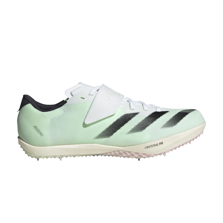 adidas Adizero High Jump 'White Green Spark' — Cloud White/Core Black/Green Spark