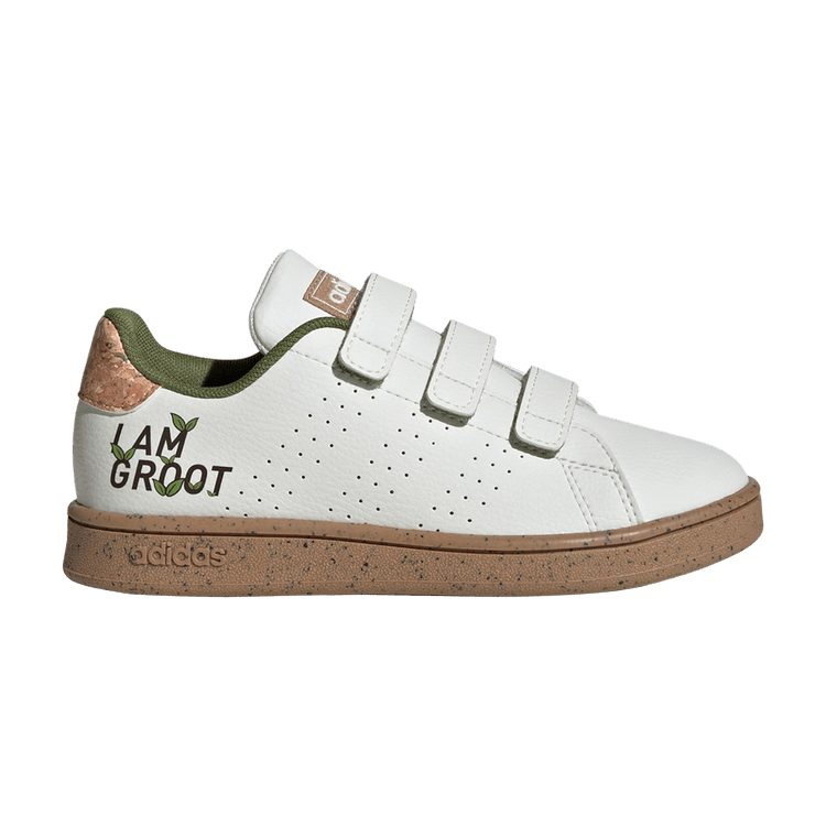 Marvel x adidas Advantage J 'I Am Groot' — Off White/Off White/Cardboard