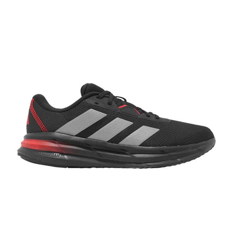 Adidas Galaxy 7 'Black Iron Metallic Scarlet' — Core Black/Iron Metallic/Better Scarlet