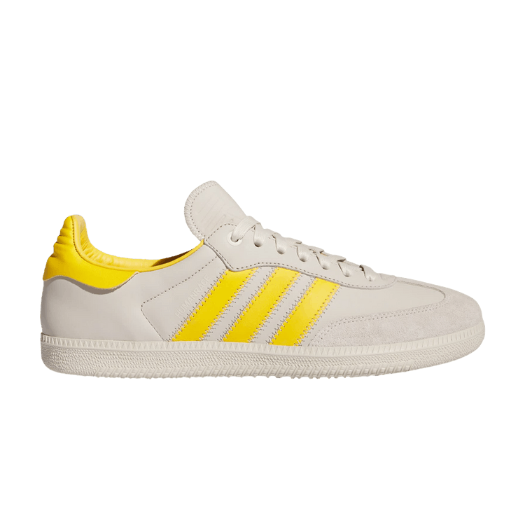 Pharrell x adidas Samba Human Race 'Aluminium Bold Gold' — Bold Gold/Aluminium/Aluminium