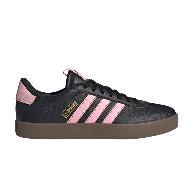 Adidas Wmns VL Court 3.0 'Black Pink' — Core Black/Core Black/Gold Metallic