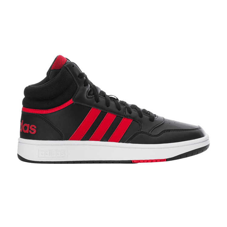adidas Hoops 3.0 Mid 'Black Scarlet' — Black/Better Scarlet/White