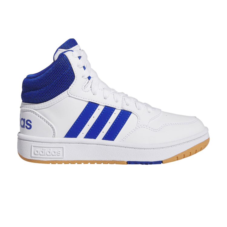 Adidas Hoops 3.0 Mid K 'White Royal Blue' — White/Team Royal/Gum