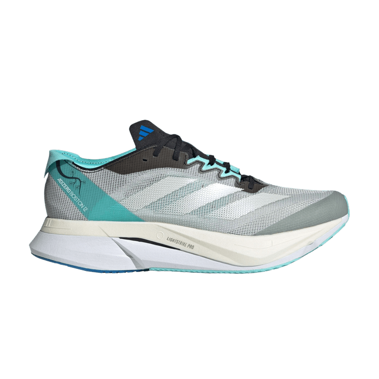 Adidas Adizero Boston 12 'Berlin Marathon 2023' — Wonder Silver/Zero Metallic/Flash Aqua