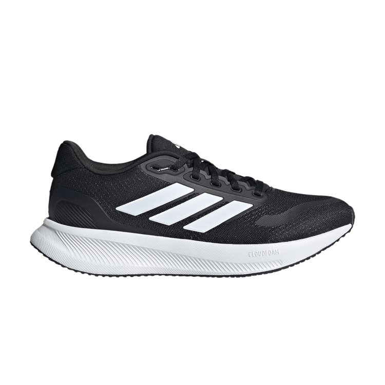 Adidas Wmns Runfalcon 5 Wide 'Black White' — Core Black/Cloud White/Core Black