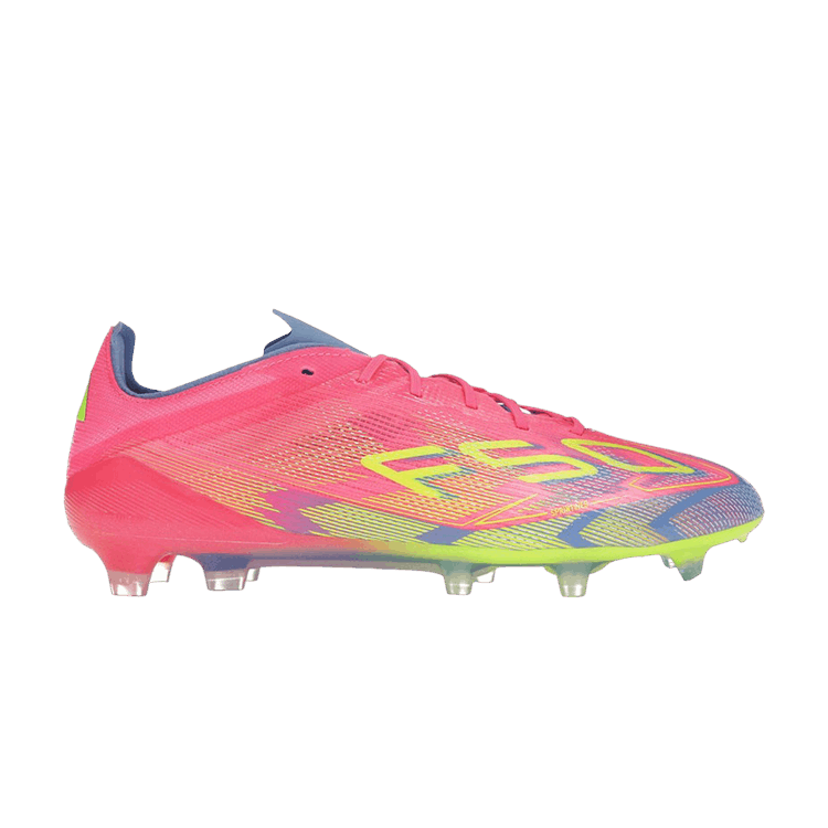 adidas Adizero F50 Elite FG 'Mystic Victory Pack' — Lucid Pink/Lucid Lemon/Blue Fusion