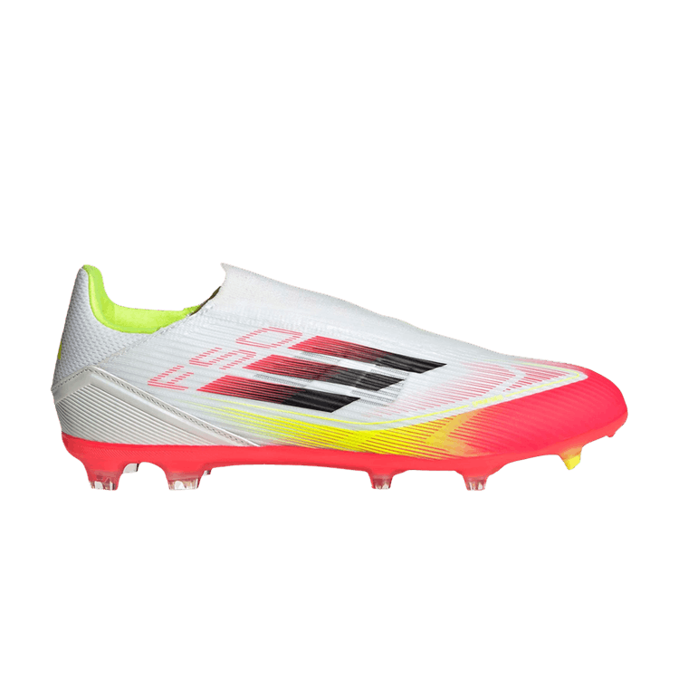 adidas Adizero F50 League Laceless FG MG 'Pure Victory Pack' — Cloud White/Core Black/Solar Yellow